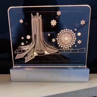 Support de menu en acrylique transparent pour présentoir de table, idéal pour les magasins de détail et les restaurants, parfait pour les fournitures d'entreposage et de supermarchés