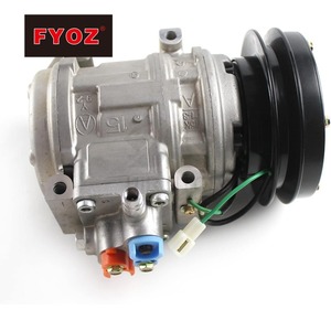 Compresor de Aire Acondicionado A/C 24V 10PA15C 20Y9793111 4210731221 para Excavadora Komatsu PC160 PC180 PC200 PC220 PC290 PC340 <span class=keywords><strong>D275AX</strong></span>-<span class=keywords><strong>5E0</strong></span> - Product Image 2