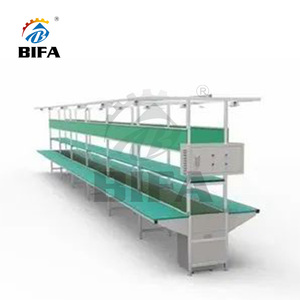 Bifa ligne de montage de production automatique atelier établi livraison d'emballage ligne de convoyeur ligne à double courroie - Product Image 1