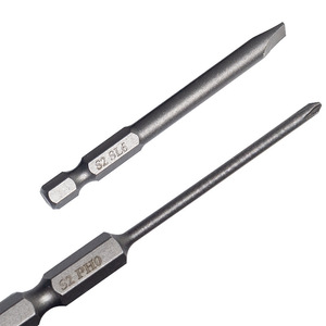 Yunbei Yb 12 Pc <b>Screwdriver</b> <b>Bit</b> <b>Set</b> 75mm S2 Steel Phillips Flat Head 1/4 Hex Shank Industrial Grade - Product Image 4