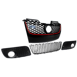 Rejilla Delantera para Volkswagen Golf 5 GTI y Rejilla Inferior para Parachoques de Jetta MK5, Piezas de Repuesto de Plástico ABS, 2006-2009 - Product Image 3