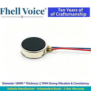 มอเตอร์สั่นสะเทือนแบบแบน 1027 5V, การสั่นสะเทือนที่แข็งแรง, มอเตอร์สั่นสะเทือน DC ที่มีความสม่ำเสมอที่ดี - Product Image 2