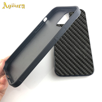 Coque pour iPhone de haute qualité en fibre de carbone véritable, coque de protection