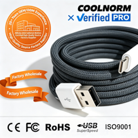 Câble tressé à adsorption magnétique non standard / Connecteurs Micro USB/Type-C pour transfert de données et charge rapide Compatible