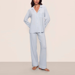 <span class=keywords><strong>Pigiama</strong></span> Lungo in <span class=keywords><strong>Modal</strong></span> Biologico per <span class=keywords><strong>Donna</strong></span>, Set Personalizzato, Completo Notte Sostenibile, Set Loungewear Femminile - Product Image 6
