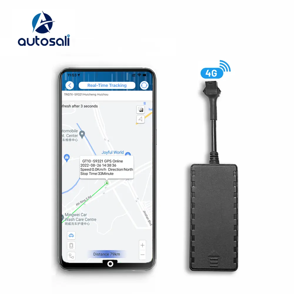 تأمين سيارة 4G Sim Cell Gps محدد موقع صغير Gps ملاحة توفير تكلفة شاحنة مركبة GT08