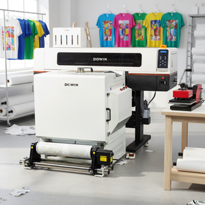 เครื่องพิมพ์ DTF อัตโนมัติ Dowin ขนาด 600 มม. แบบม้วนต่อม้วน หลายสี พร้อมหัวพิมพ์ <span class=keywords><strong>Epson</strong></span> I3200 จำนวน 2 หัว สำหรับพิมพ์ลงบนฟิล์ม PET สำหรับงานพิมพ์เสื้อฮู้ดดี้และงานสั่งทำเสื้อผ้า - Product Image 1