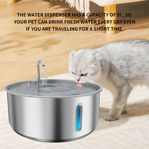 No Battery 8L Pet Waterer for Multi-Pet Homes <strong>Cat</strong> Head and Spring Outlets OEM Wholesale - Product Image 5