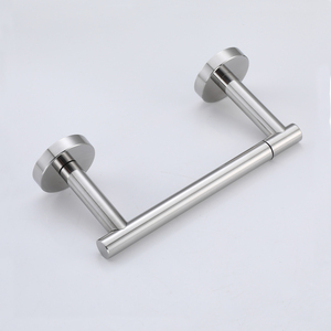 Soporte de papel higiénico Soporte de pared, soporte de rollo de papel higiénico pivotante de doble poste de acero inoxidable para baño, dispensador de papel higiénico - Product Image 6