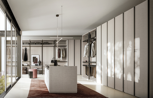 Vermonhouzz Modern Minimalist <strong>White</strong> Wardrobe <strong>Bedroom</strong> <strong>Furniture</strong> - High <strong>Gloss</strong>, Matte, and Fabric Texture Finish Custom Closet - Product Image 2