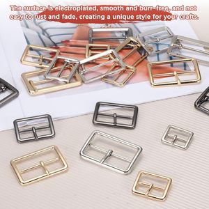 Metal Single Prong Buckle Webbing Belts Center Bar Buckle Use For Leather Bags Craft <b>Purse</b> DIY Accessories - Product Image 4