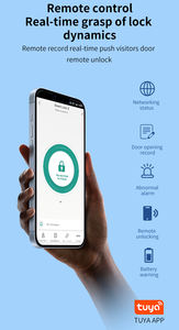 QL-S555 Totalmente automático Tech Smart Door Lock com 3D Face ID Video <span class=keywords><strong>Intercom</strong></span> Wifi RFID Card Key <span class=keywords><strong>Code</strong></span> Câmera de impressão digital para casa - Product Image 4