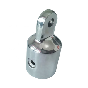 Stainless Steel 316 Marine Bimini Top Cap Eye End Rivet Hole Fits OD 3/4 Inch Tube <b>Yacht</b> Boat Hardware Canopy Fittings Stainless - Product Image 1