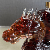 Carafe à whisky transparente personnalisée en forme de dragon, cadeaux d'entreprise pour la Distillerie du Jour de l'Indépendance, 450 ml, USA, design moderne 250