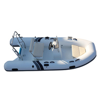 Coque en fibre de verre durable, tubes en Hypalon, RIB BAOT 390B, capacité de 5 personnes, pour la dérive, le surf et les pêches.