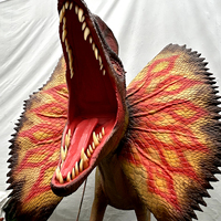 Modèles animatroniques de dinosaures de football réalistes personnalisés en silicone pour centres commerciaux et parcs d'aventure intérieurs/extérieurs