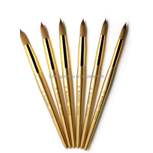 Brocha de Uñas Profesional <span class=keywords><strong>Byoung</strong></span> Beauty Gold 100% Pelo Kolinsky Puro con Mango de Madera - Product Image 2