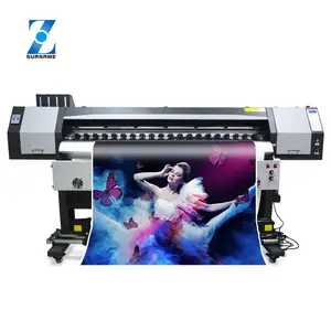 Zhousurname Factory direkt verkauf 6ft 1.8m Dx5/dx7 Eco Solvent Plotter Price große format dx5 eco solvent drucker