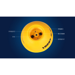 Sonda de Sonar Recargable e Impermeable Lucky Fish Finder con Luz, Profundidad 0.6M-183M, Equipo de Pesca - Product Image 3