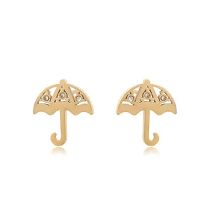 A00903134 XUPING jewelry women little girl dollar jewelry Lovely umbrella shape no fade sweatproof Stainless Steel Stud Earrings