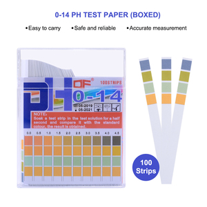 100 pièces Universel Papier Test <span class=keywords><strong>pH</strong></span> Bandes pour Corps D'essai D'acide Alcalin <span class=keywords><strong>pH</strong></span>, Aquariums, - Product Image 6