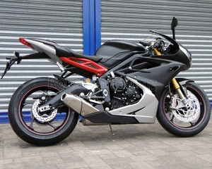 Kit de carénage ABS de rechange pour <span class=keywords><strong>Triumph</strong></span> Daytona 675 2013 2014 2015 2016 Daytona675 13-16, moto sportive, noir et gris - Product Image 1