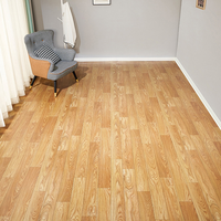 Rouleau de revêtement de sol en linoléum PVC personnalisé Tapis en bois grain feutre imperméable Rouleau de tapis de sol en vinyle linoléum