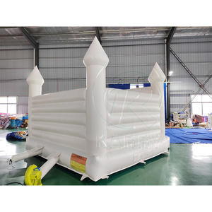 Castillo Inflable Blanco para Exteriores, Brincolín Inflable para Fiestas Infantiles, Moonwalk Inflable - Product Image 4