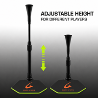 Support de frappeur de baseball OEM personnalisé, réglable en hauteur, équipement d'entraînement avec conception portable
