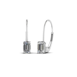Semplici orecchini a bottone in cristallo color argento per donna, accessori moda da indossare tutti i giorni - Product Image 2
