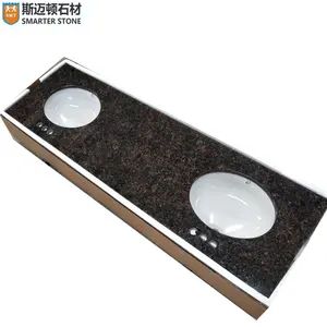 Tan Brown Granite Stone Bathroom Basin Vanity Top Countertops