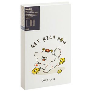Good Products Of The Times Deposit Receipt Holder White Storage Book With Puppy Design For Organizing Bank Slips And Tickets - Product Image 1