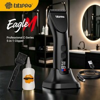 ماكينة تشذيب شعر الكلاب LILIPRO EagleM الاحترافية 5 في 1، ماكينة حلاقة كهربائية هادئة للحيوانات الأليفة، ماكينة حلاقة لاسلكية للقطط مع شاشة LCD