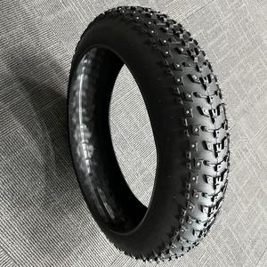 Pneu d'hiver antidérapant HARDSTONE 20x4.0 26x4.0 avec crampons métalliques pour vélo et vélo électrique à pneus larges - Product Image 5
