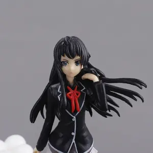 Anime Yahari Ore No Seishun Love Comedy Wa Machigatteiru Kan Yukinoshita Yukino Figura 18CM Uniforme escolar Ver PVC Acción - Product Image 3