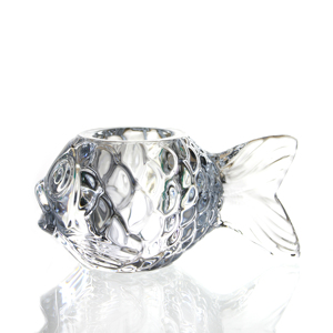Pot de cire de bougeoir transparent en forme de poisson votif décoratif de table pour maison directe d'usine de gros - Product Image 1