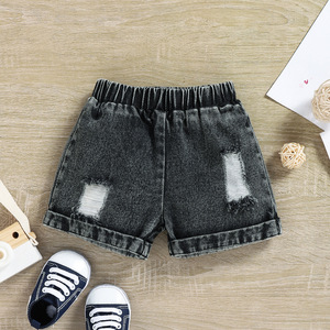 Vêtements pour bébé, t-shirt à manches courtes à carreaux, ensemble short en jean, <span class=keywords><strong>3</strong></span> 6 9 12 18 36 <span class=keywords><strong>mois</strong></span>, tenues pour bébé garçon fille - Product Image 4