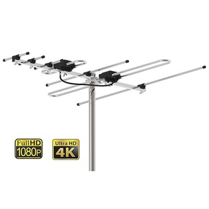 Nhôm không thấm nước <span class=keywords><strong>TV</strong></span> trên không kỹ thuật số ăng-ten ngoài trời HDTV UHF VHF <span class=keywords><strong>TV</strong></span> không dây ăng-ten truyền cực gắn kết loại - Product Image 1