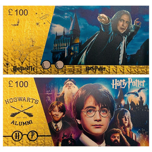 8 Banconote in Foglia d'Oro con Temi di Film Americani: Valuta Commemorativa del Mago, da Collezionare e Regalare - Product Image 4