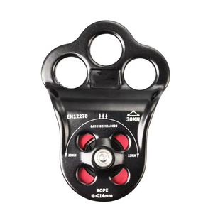 Lớn leo ròng rọc ba lỗ kết nối 30 KN cố định ròng rọc dây duy nhất cứu hộ leo núi xoay ròng rọc để cứu hộ - Product Image 1