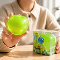 Jouet sensoriel anti-stress en forme de pomme verte en peluche souple, idéal pour les TDAH, l'autisme, les adultes et les enfants, cadeau de Noël