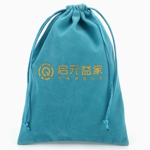 Sac à bijoux et cosmétiques en velours satiné avec fermeture à cordon Emballage cadeau recyclable Personnalisable - Product Image 5