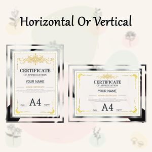 Cadre photo en cristal transparent de 6 pouces pour certificat de brevet, vente en gros directe usine - Product Image 4