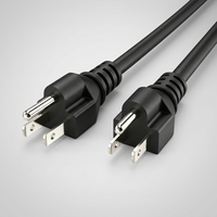 Cable de Alimentación IEC C13 con Conexión a Tierra de 3 Pines Estándar Estadounidense, Aprobado por CNS 690 BSMI H05VV-F, Cable de Repuesto para Monitor de Computadora y TV