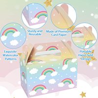 Boîte à bonbons pliable en forme de nuage, petite boîte d'emballage cadeau pour la décoration de fête d'anniversaire, vente en gros