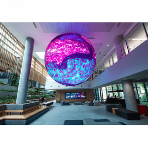 Nhà Máy Giá kỹ thuật số hình cầu <span class=keywords><strong>LED</strong></span> màn hình hiển thị sáng tạo vòng bóng hình cho sân vận động sự kiện quảng cáo - Product Image 3