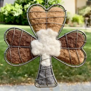 Casetta per Uccelli a Forma di Coniglio in Feltro <span class=keywords><strong>e</strong></span> Cotone, Decorazione da Appendere per Giardino, Portico, <span class=keywords><strong>Pasqua</strong></span> <span class=keywords><strong>e</strong></span> Primavera - Product Image 2