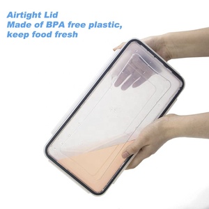 BPA-freie 3,2L 4-teilige Transparente PP-Kunststoff Lebensmittelbehälter mit Luftdichten Deckeln Vorratsorganisation Frischhaltung für Zuhause - Product Image 3