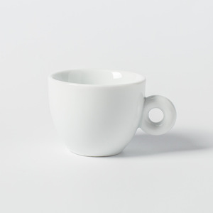 Ensemble tasse et soucoupe à café blanc pur personnalisé, ensemble simple en céramique pour eau et boissons, pour la maison, le petit-déjeuner, le bureau - Product Image 2