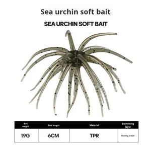 Isca Flutuante de TPE Biomimética em Formato de Ouriço-do-Mar para Pesca em Água Salgada e Pesca Selvagem - Product Image 5